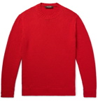 Loro Piana - Slim-Fit Textured Cotton Sweater - Red