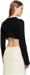 Sandy Liang Black Skylark Sweater