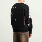 SKIMS Men's x Cactus Plant Flea Market Crewneck Pullover in Onyx Teddy Bear Snow Print