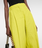 Stella McCartney - Pleated tapered linen-blend pants