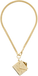 Vivienne Westwood Gold Valentines Envelope Necklace