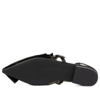 GANNI Women's Big Bow Slingback Ballerina in Black