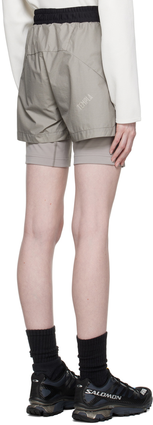 Templa Gray Layered Shorts