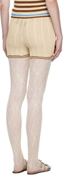 Valentino Beige Cotton Shorts