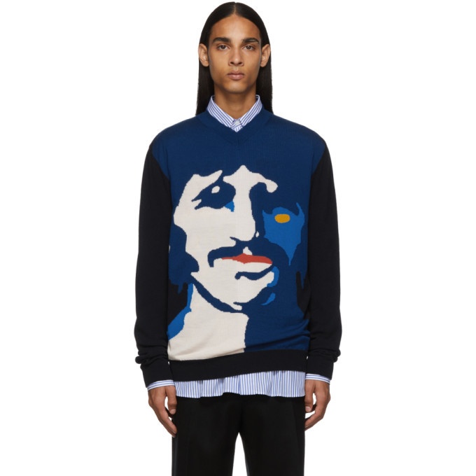 Photo: Stella McCartney Blue and Navy The Beatles Edition Ringo Starr Sweater