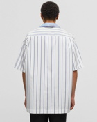 Jw Anderson Relaxed Fit Short Sleeve Shirt Blue - Mens - Shortsleeves