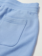 John Elliott - Crimson Straight-Leg Cotton-Jersey Drawstring Shorts - Blue