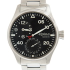 Alpina Automatic Black Dial Black Leather Mens Watch AL-950B4S6B