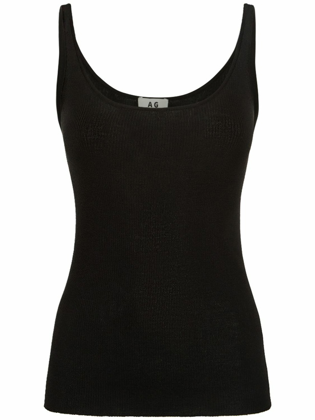 Photo: ANNAGRETA Sofia Ribbed Wool & Silk Tank Top