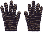 Isa Boulder Navy & Beige Tightweave Gloves