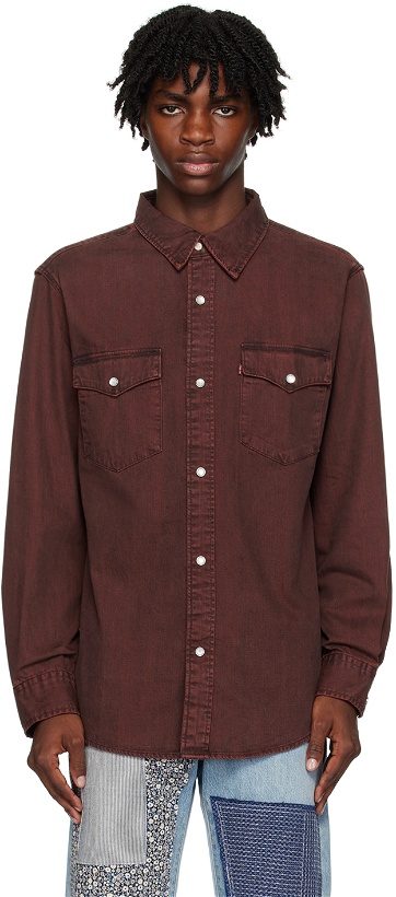 Photo: Levi's Brown Relaxed Fit Denim Shirt