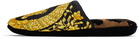 Versace Underwear Black & Yellow 'I Heart Baroque' Slippers