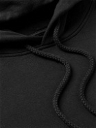 Satisfy - Logo-Print Cotton-Jersey Hoodie - Black
