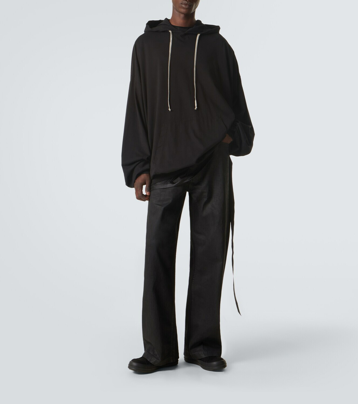 Rick Owens DRKSHDW Hun cotton jersey hoodie