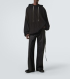 Rick Owens DRKSHDW Hun cotton jersey hoodie