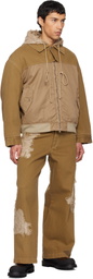 Song for the Mute Khaki TKL Edition Faded Denim Jacket