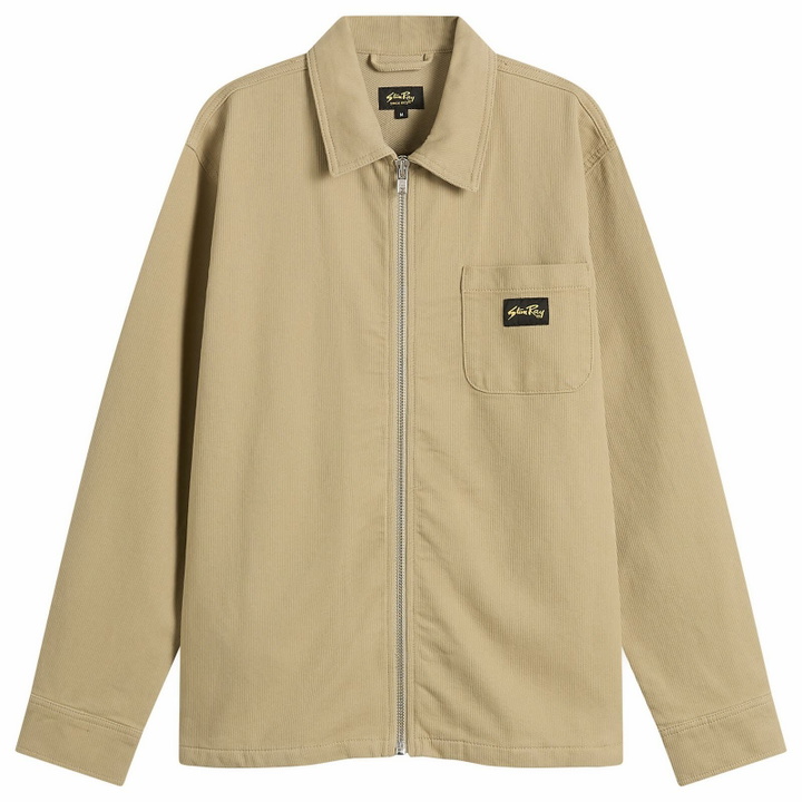Photo: Stan Ray Men's Cord Zip Shirt in Eucalyptus Bedford Cord