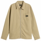 Stan Ray Men's Cord Zip Shirt in Eucalyptus Bedford Cord