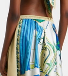 Tory Burch Printed midi skirt