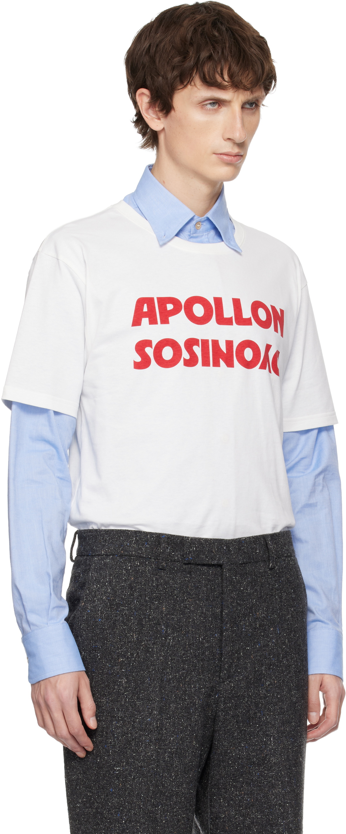 Valentino White Cotton 'Apollon Dyonisos' T-shirt