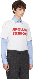 Valentino White Cotton 'Apollon Dyonisos' T-shirt