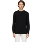 Moncler Black Knit Wool and Cashmere Sweater