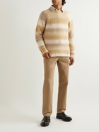 NN07 - Striped Knitted Sweater - Brown