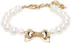 Numbering White #9902 Ribbon Pearl Bracelet