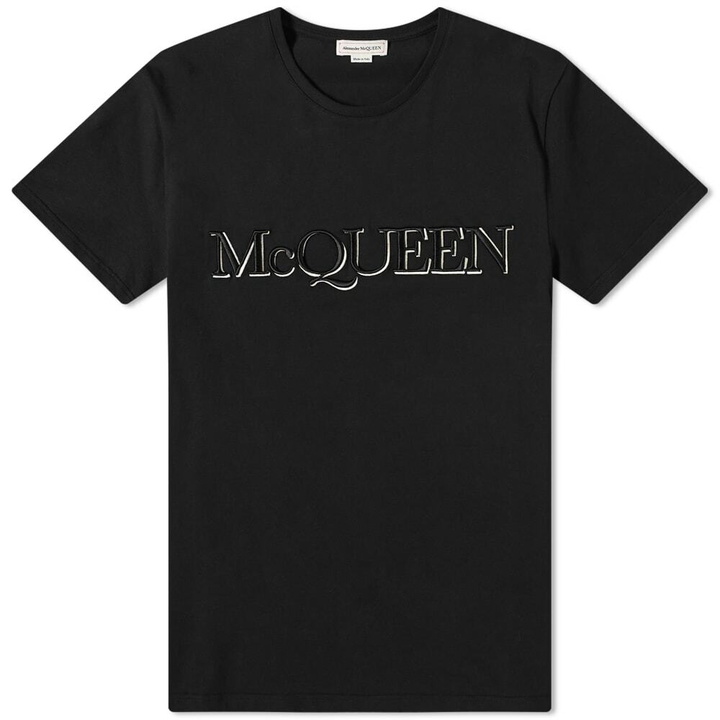 Photo: Alexander McQueen Men's Logo T-Shirt in Black Mix