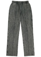 Represent Initial Embroidered Cotton Sweatpants Grey