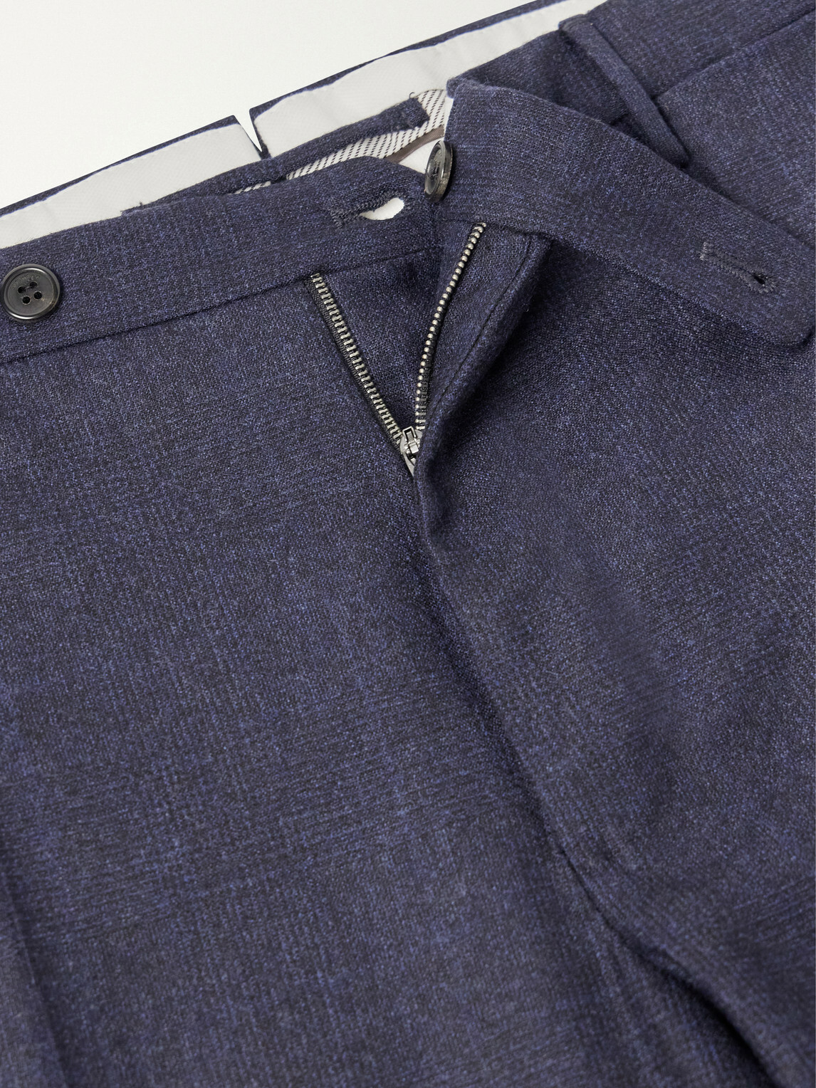 Slowear - Straight-Leg Wool and Cashmere-Blend Trousers - Blue