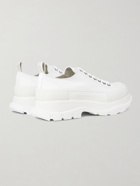 ALEXANDER MCQUEEN - Rubber-Trimmed Canvas Sneakers - White