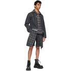 Youths in Balaclava Black Flannel Pajama Short Sleeve Shirt