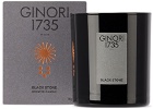 Ginori 1735 Black Stone Refill Candle, 190 g