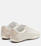Brunello Cucinelli Monili suede-trimmed sneakers