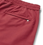 Brunello Cucinelli - Mid-Length Contrast-Trimmed Swim Shorts - Red