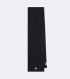 Moncler Logo virgin wool scarf