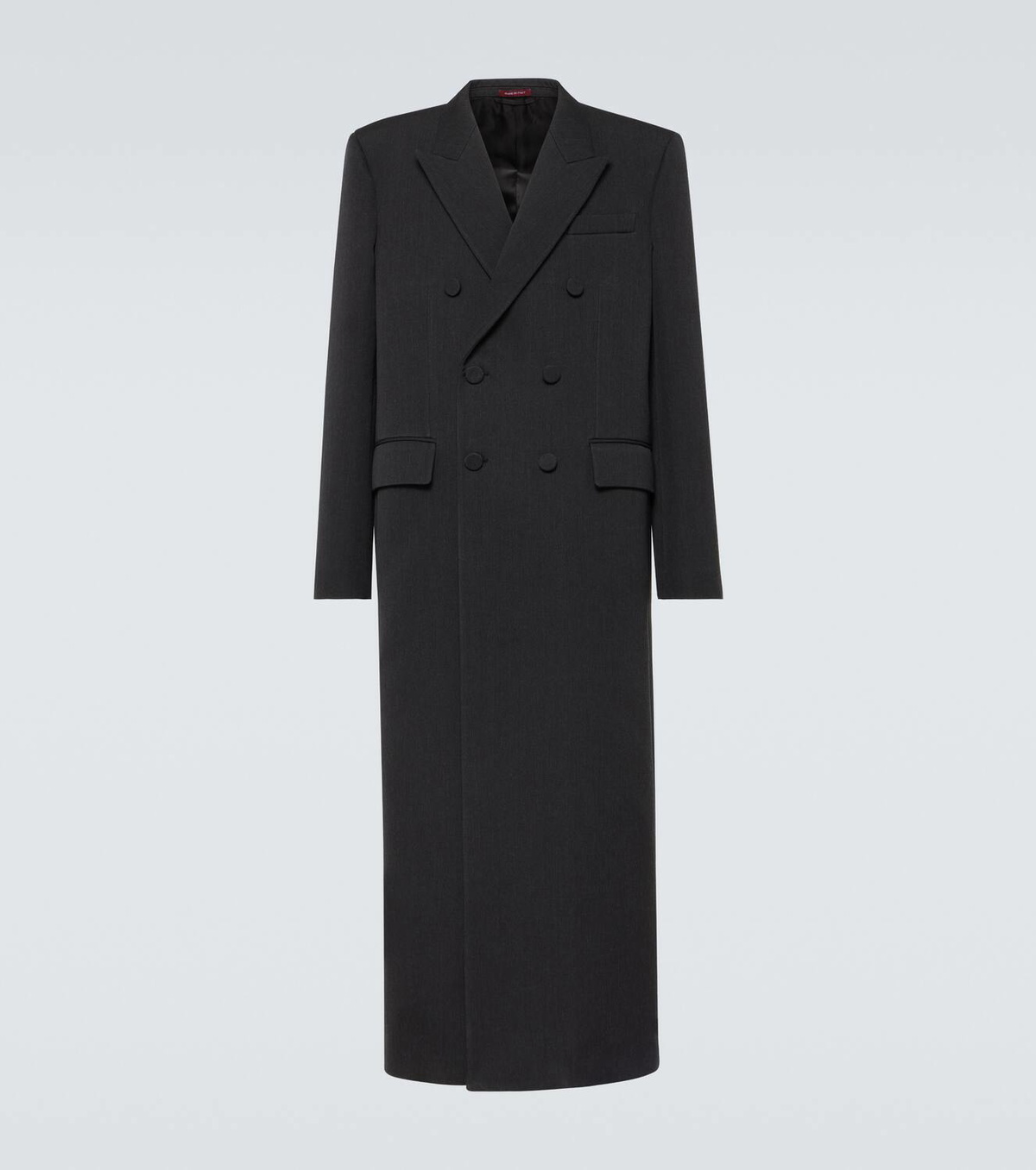 Gucci Web Stripe double-breasted wool overcoat