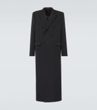 Gucci Web Stripe double-breasted wool overcoat