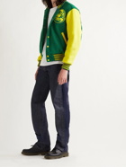 BILLIONAIRE BOYS CLUB - Astro Appliquéd Embroidered Felt Bomber Jacket - Yellow - S