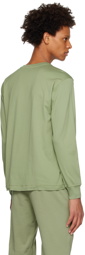 Stone Island Green Patch Long Sleeve T-Shirt