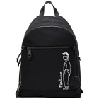 Moschino Black Fantasy Print Standing Man Backpack
