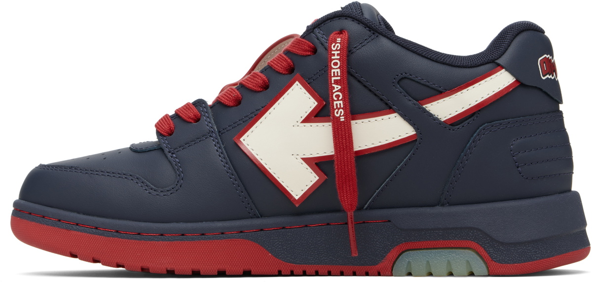 Off-White Navy 'Out Of Office' Outline Sneakers