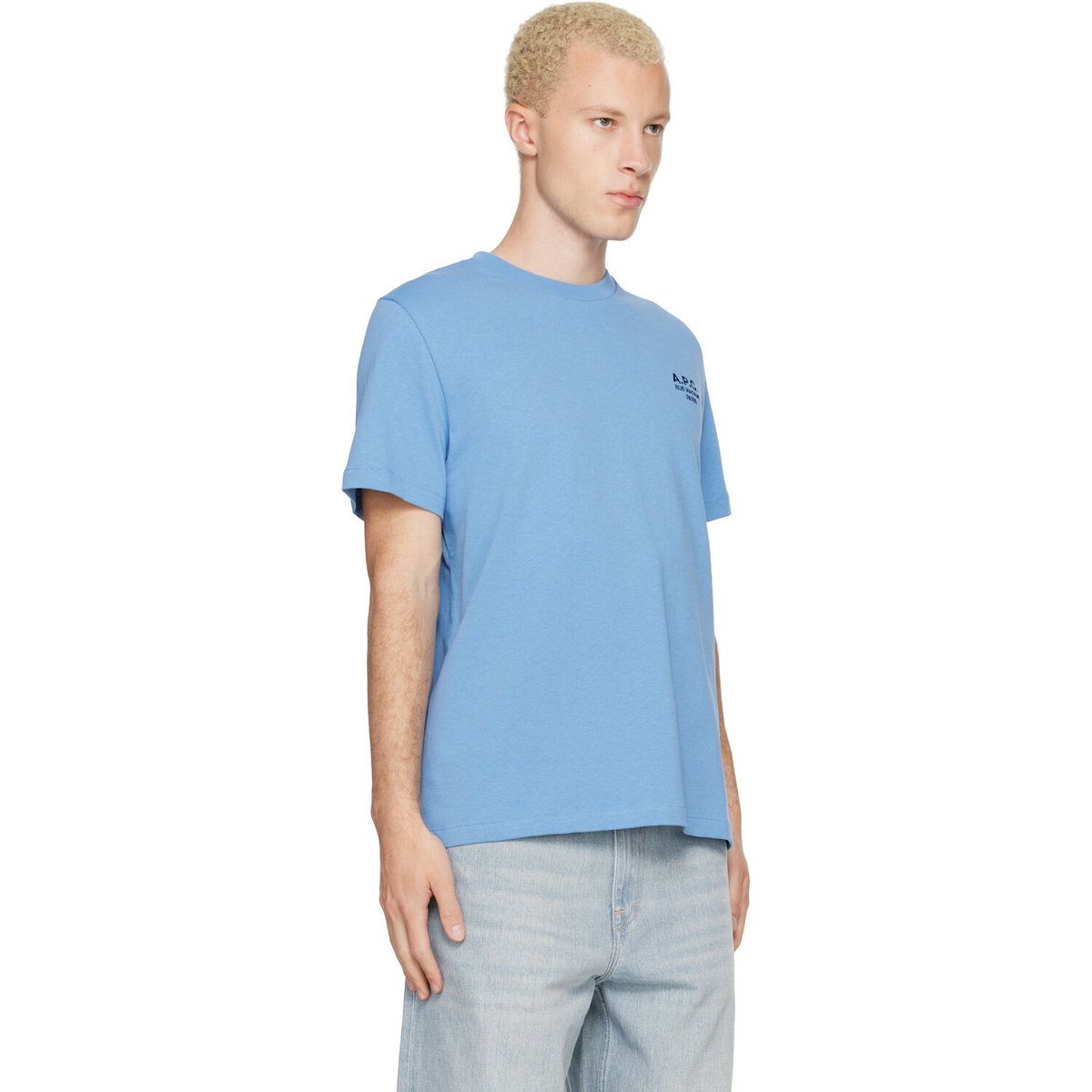 A.P.C. Blue Standard 'Rue Madame' T-shirt