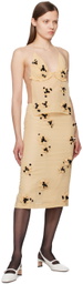SHUSHU/TONG Beige Floral Tank Top