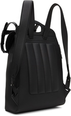 Burberry Black Leather Pocket Hiking Backpack