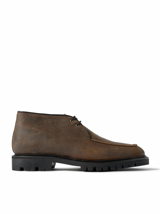 Photo: Majordome - M69 Waxed-Suede Chukka Boots - Brown