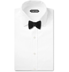 TOM FORD - Pre-Tied Cotton-Velvet Bow Tie - Men - Black