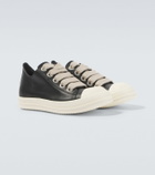 Rick Owens Jumbolace leather low-top sneakers
