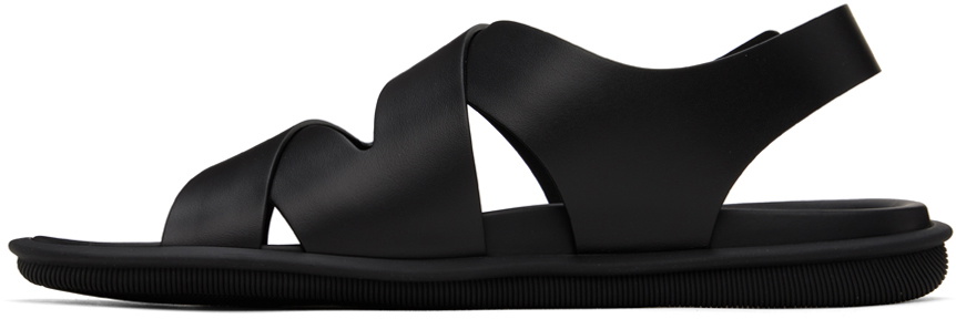 Giorgio Armani Black Criss-Crossing Sandals Giorgio Armani